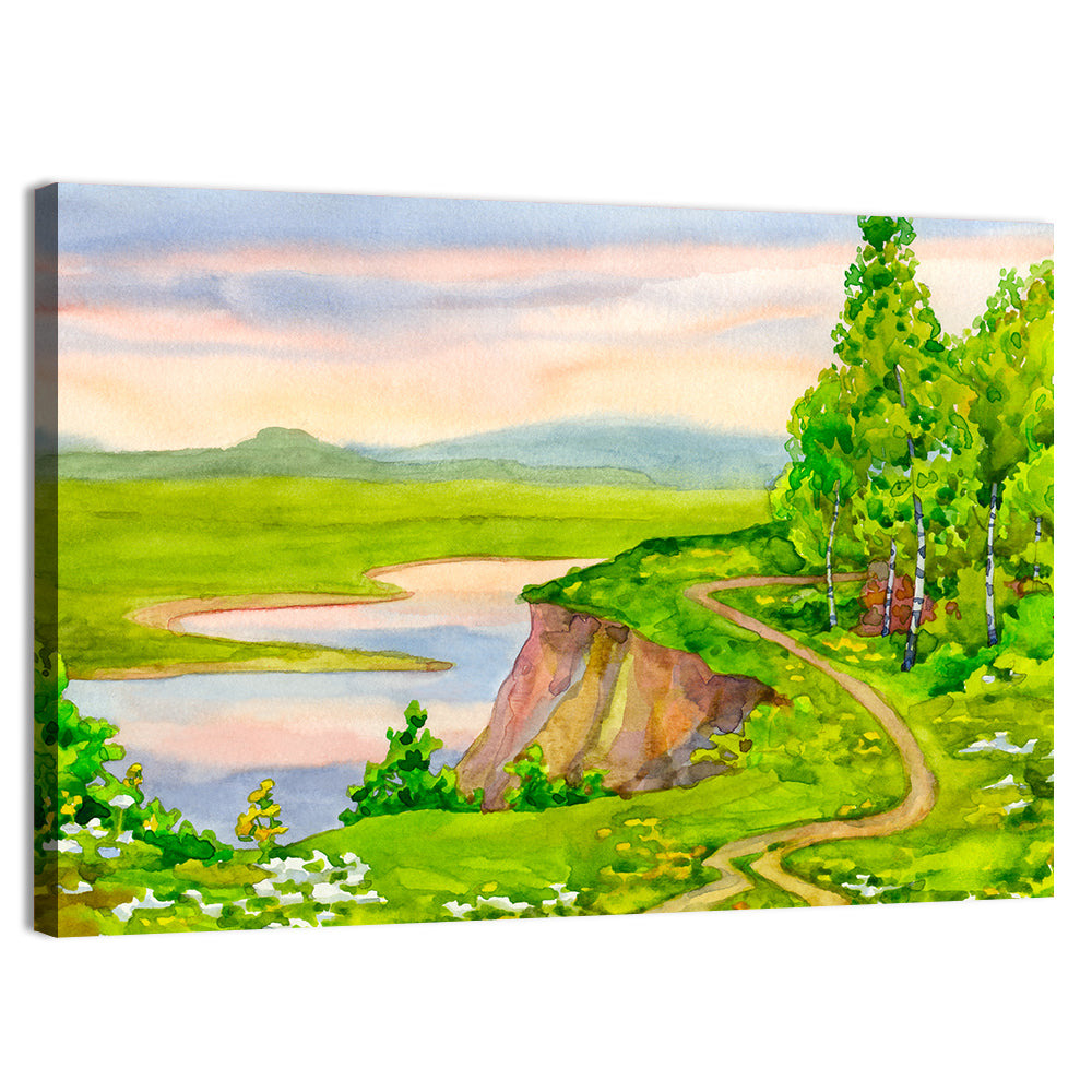 Bright Spring Foliage Wall Art, canvas print, landscape