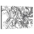 Kigali Urban Map Wall Art