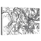 Kigali Urban Map Wall Art