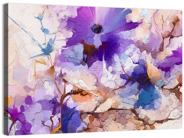 Acrylic Spring Flower Wall Art as a canvas print