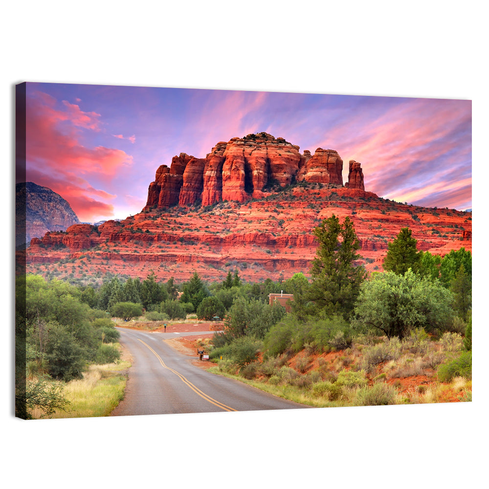 Drive Toward Cathedral Rock, Sedona Wall Art