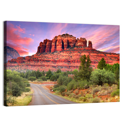 Drive Toward Cathedral Rock, Sedona Wall Art