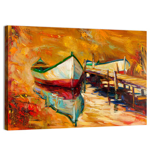 Jetty & Boats Artwork Wall Art