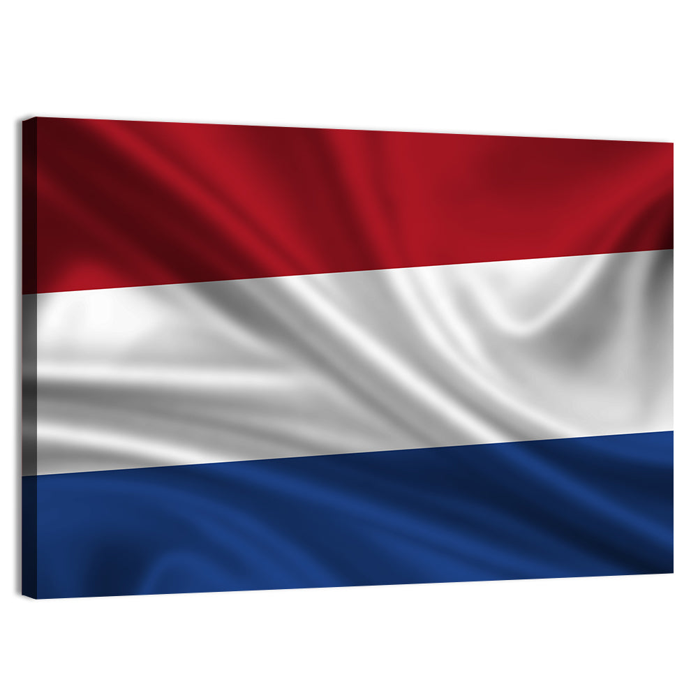Dutch Tricolor Flag Wall Art