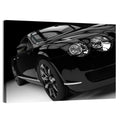 Black Luxury Car Close-up Wall Art
