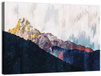 Textured Mountain Peaks Wall Art