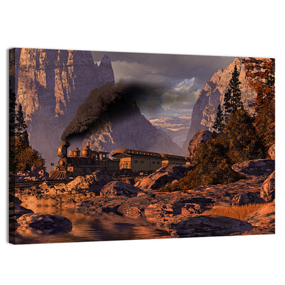 Old West Steam Locomotive Wall Art