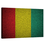Textured Guinean Flag Wall Art