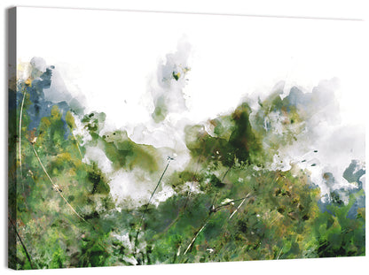 Wildflower Meadow Watercolor Wall Art