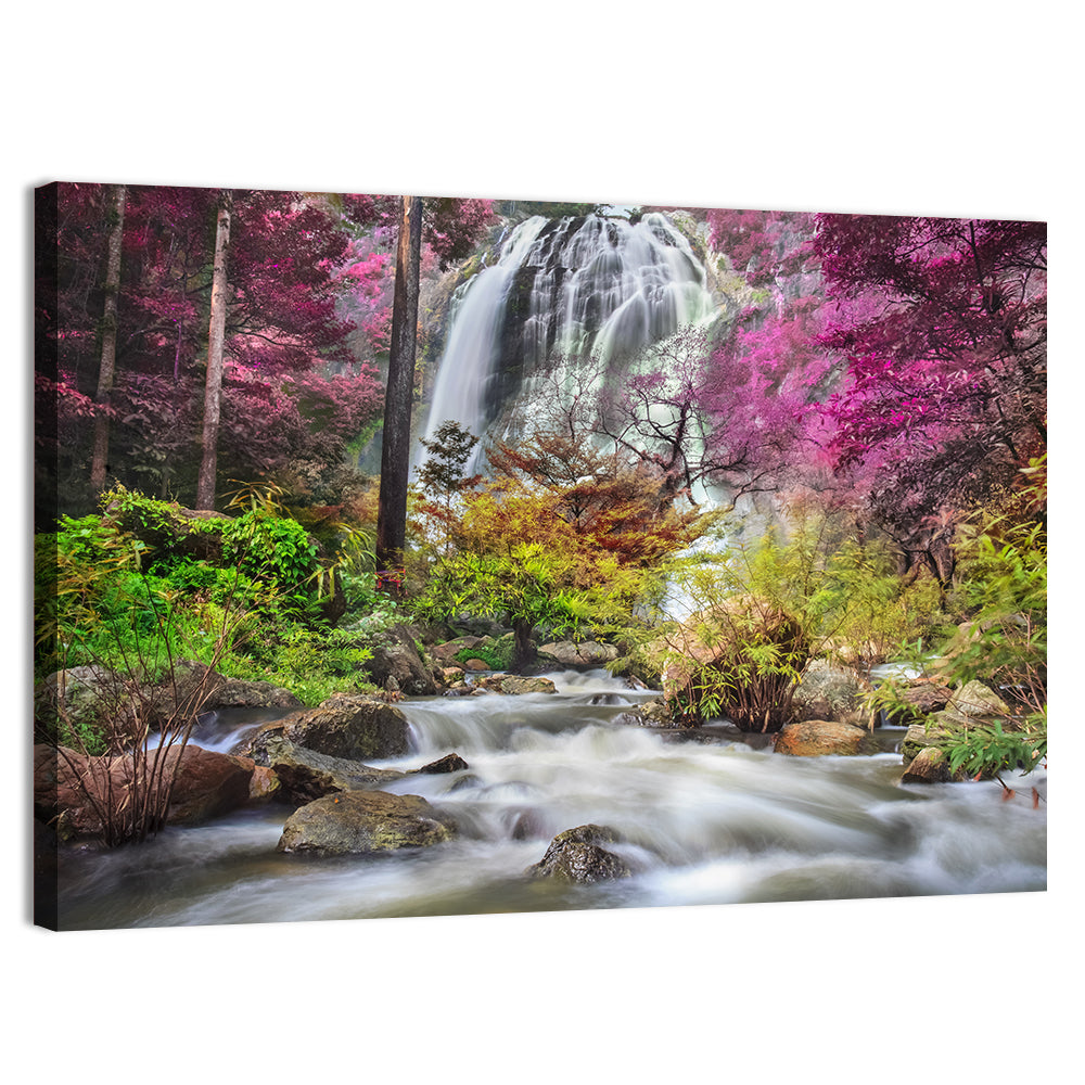 Klonglan Forest Waterfall, Thailand Wall Art