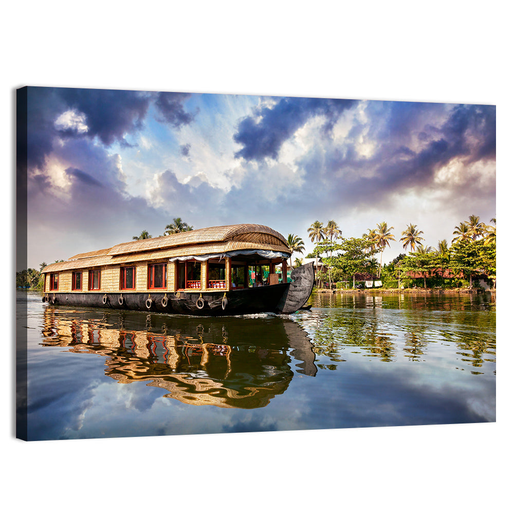 Alleppey Houseboat, Kerala Backwaters Wall Art