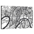 Minimalist Moscow City Map Wall Art