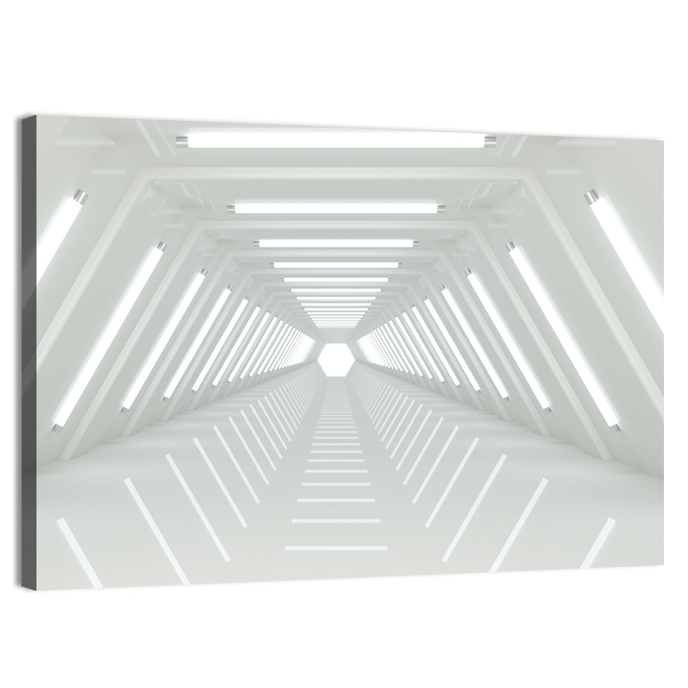 White Tunnel Wall Art, canvas print, landscape