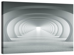 White Corridor Abstract Wall Art