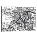 Brisbane Hand-drawn City Map Wall Art