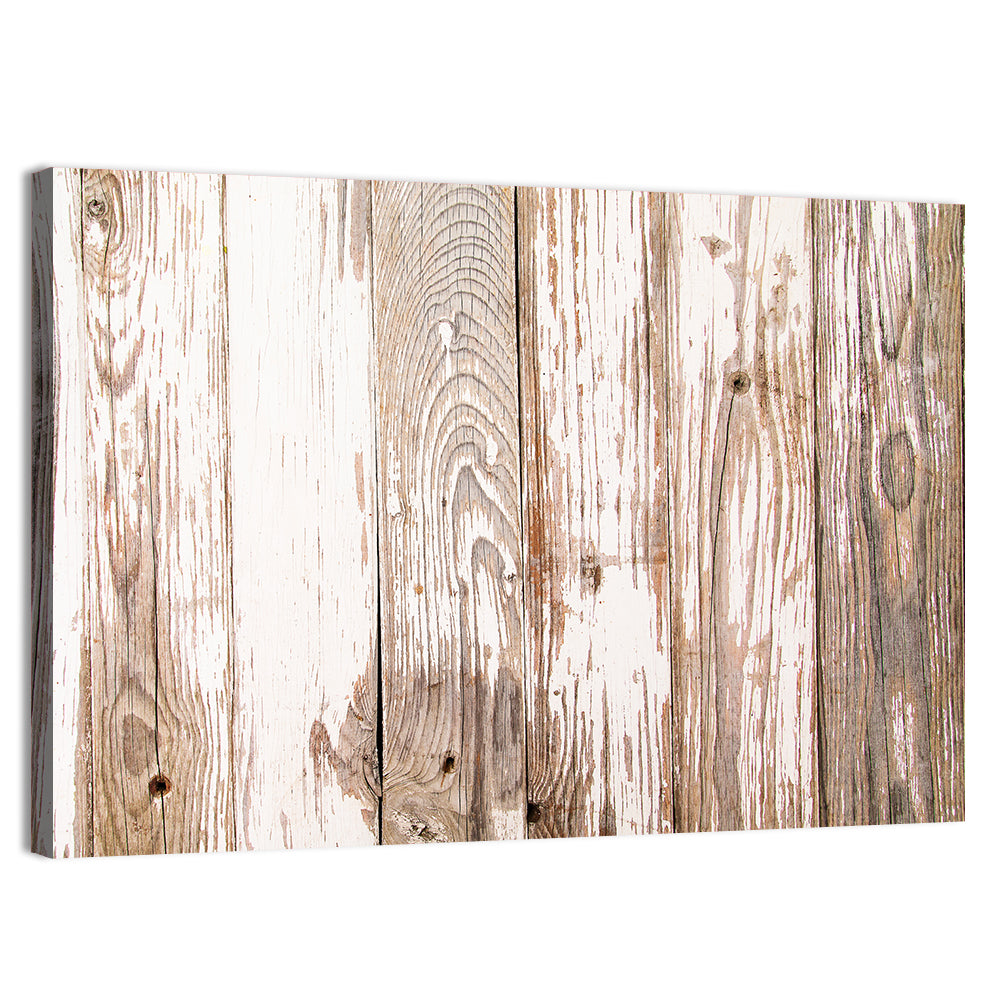 Weathered Wood Plank Texture Wall Art