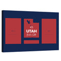 Utah State Map Graphic Wall Art