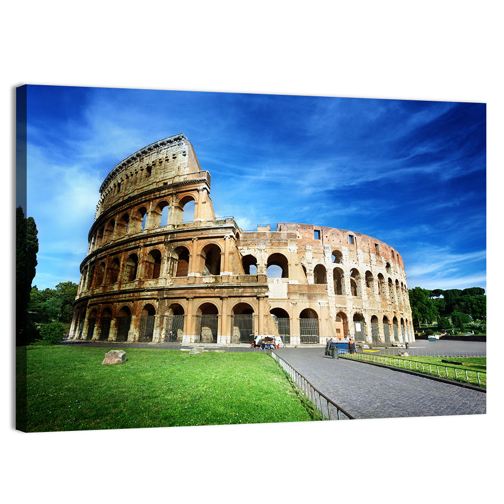 Colosseum in Rome Wall Art, canvas print, landscape