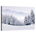 Foggy Winter Mountains Wall Art