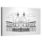Khana E Kaaba Minimalist Line Wall Art