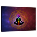 Meditation Man with Golden Mandala Wall Art
