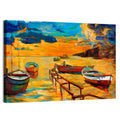 Wooden Pier at Sunset Wall Art