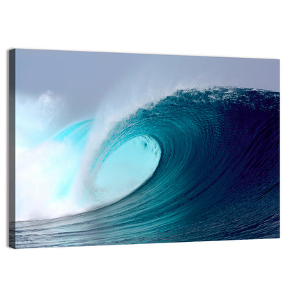 Tropical Blue Barrel Wave Wall Art