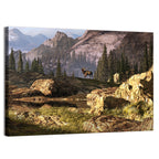 Elk in the Rocky Mountains Wall Art