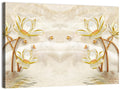 3d Lotus and Butterfly Illustration Wall Art