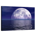 Full Moon Touching Water Wall Art