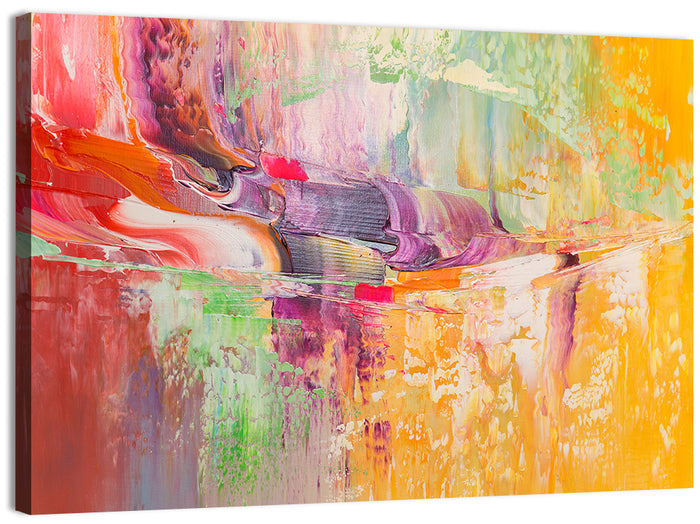 Palette Knife Strokes Wall Art as a canvas print