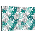 Seamless Monstera Leaf Pattern Wall Art