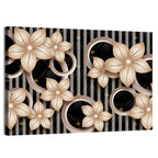3d Floral Circle Pattern Wall Art