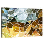 Weathered Geometric Mosaic Wall Art
