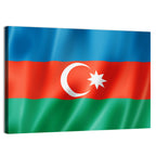 Azerbaijan Flag Wall Art