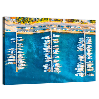 Aerial Marina in Croatia Wall Art
