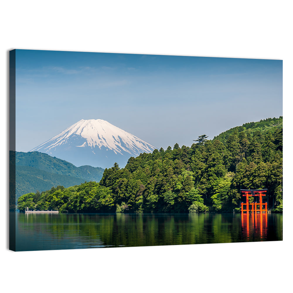 Mount Fuji Over Lake Ashi Wall Art