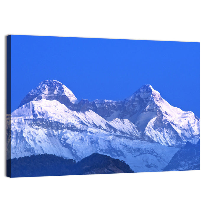 Nanda Devi Twin Peaks Wall Art as a canvas print