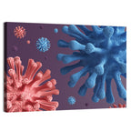 Microscopic Virus Cluster Wall Art