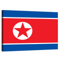 North Korean Flag Graphic Wall Art