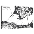 Hong Kong City Map Wall Art