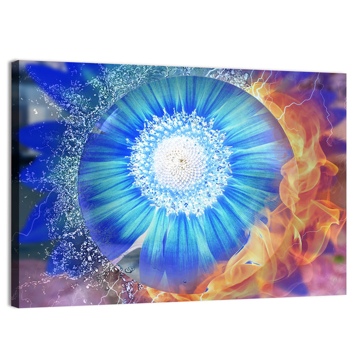 Fire and Ice at Golden Gate Wall Art as a canvas print