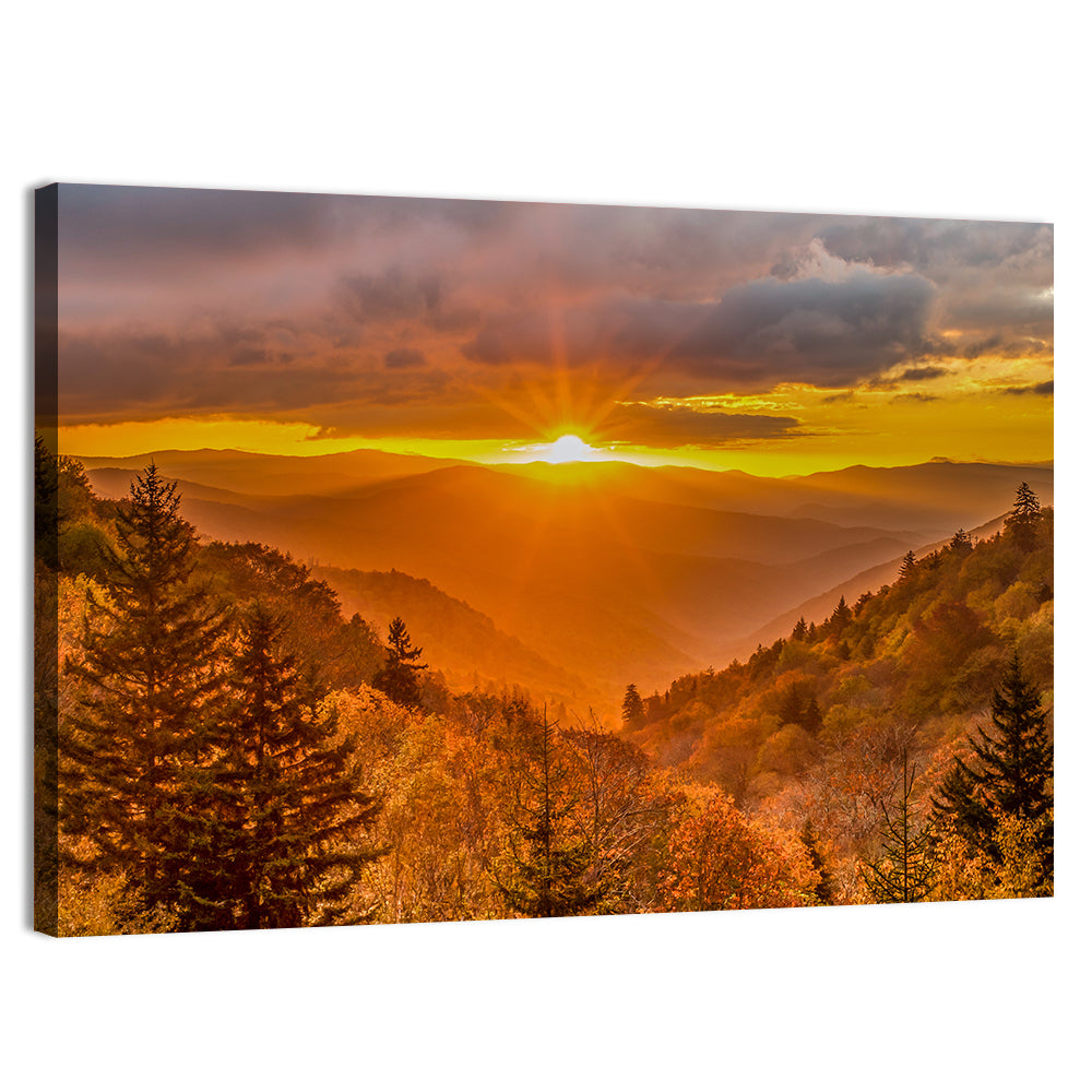 Sunrise At Great Smoky Mountains National Park Wall Art