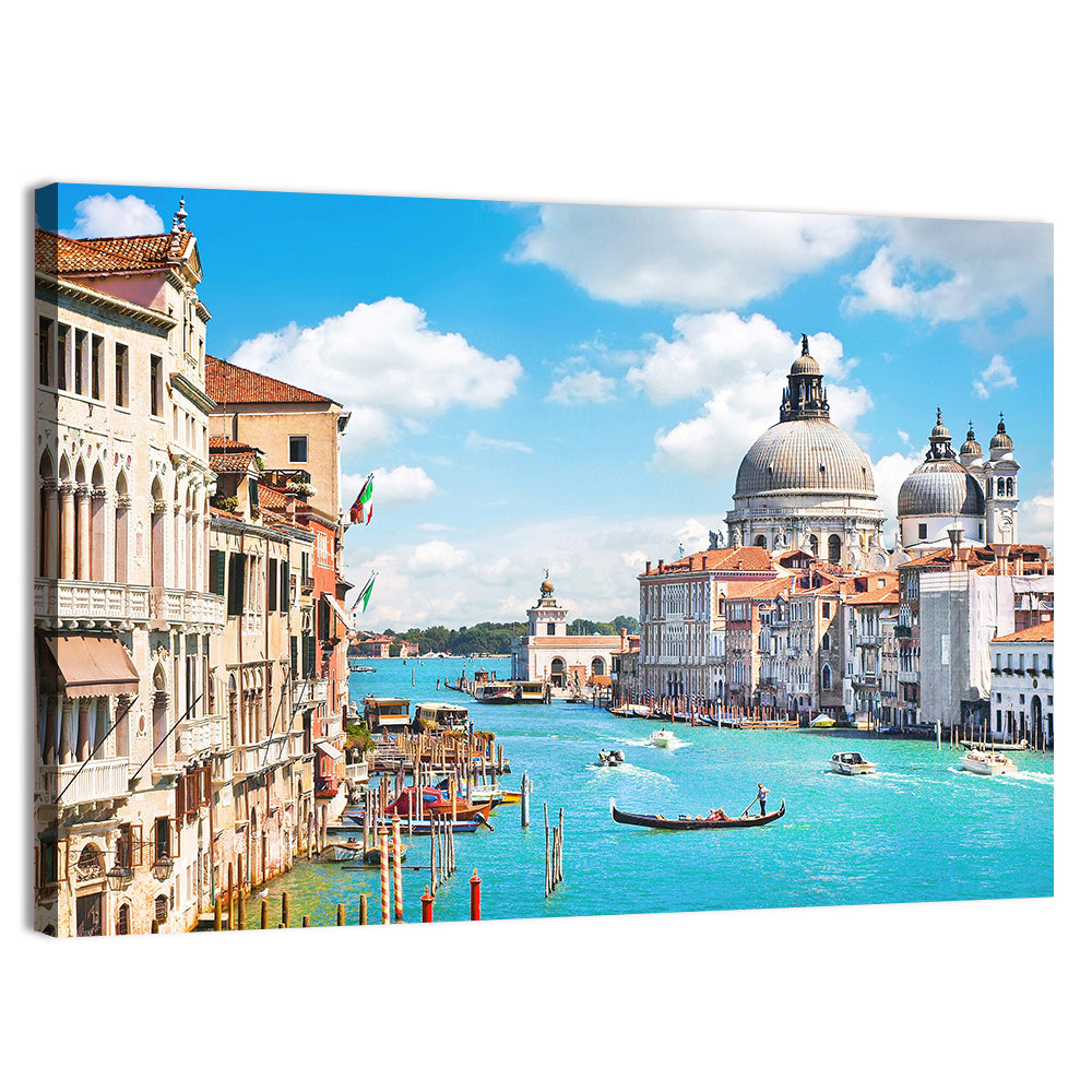 Grand Canal with Santa Maria Della Salute Wall Art, canvas print, landscape