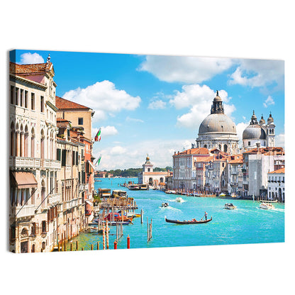 Grand Canal with Santa Maria Della Salute Wall Art