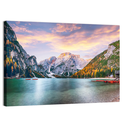 Alpine Lake Braies Wall Art