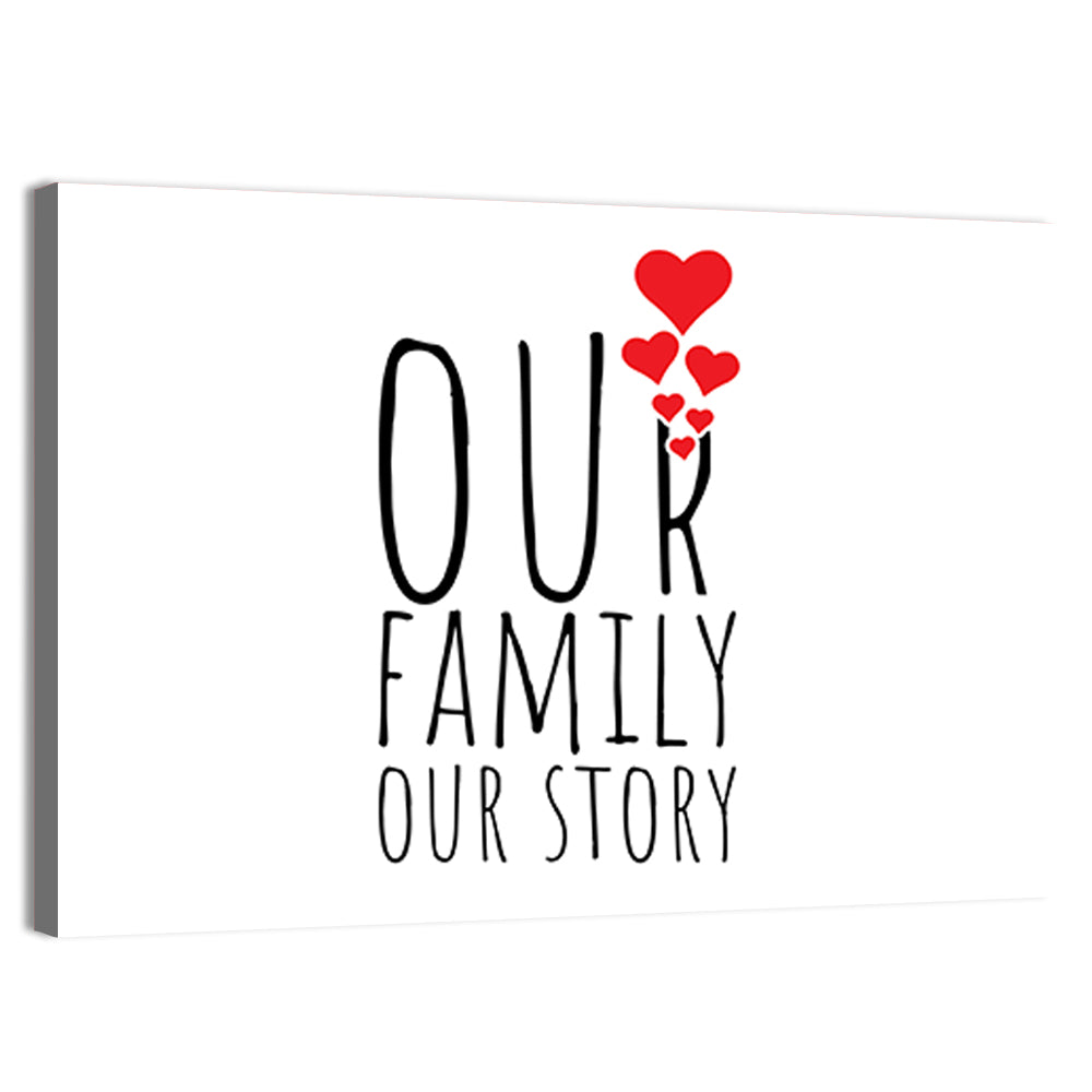 Our Family Our Story Wall Art