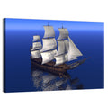 Three-masted Sailing Ship at Sea Wall Art