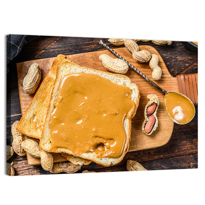Peanut Butter Toast Slice Wall Art