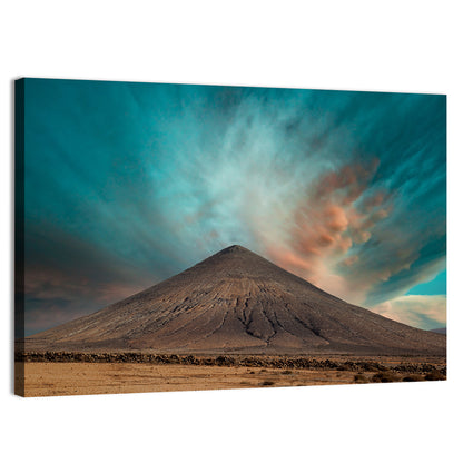 Volcanic Mountain On Island Of Fuerteventura Spain Wall Art